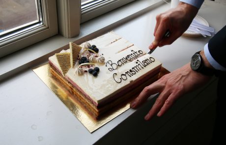 ASIMUT welcome cake for Consmilano