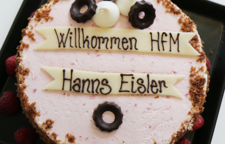 ASIMUT welcome cake for HfM Hanns Eisler, Berlin